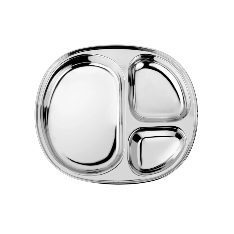 Ahimsa stainless steel divided plate